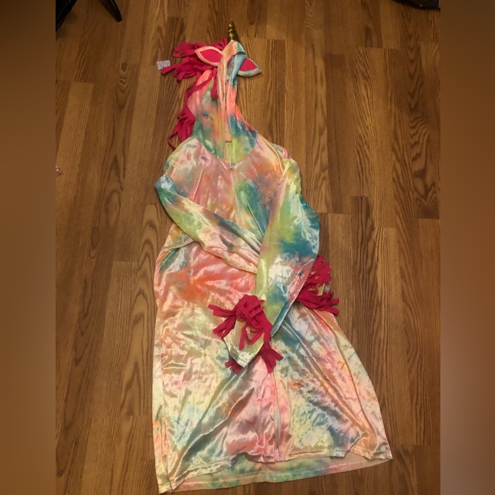 Rainbow Unicorn Onesie Costume for Halloween! Size Large